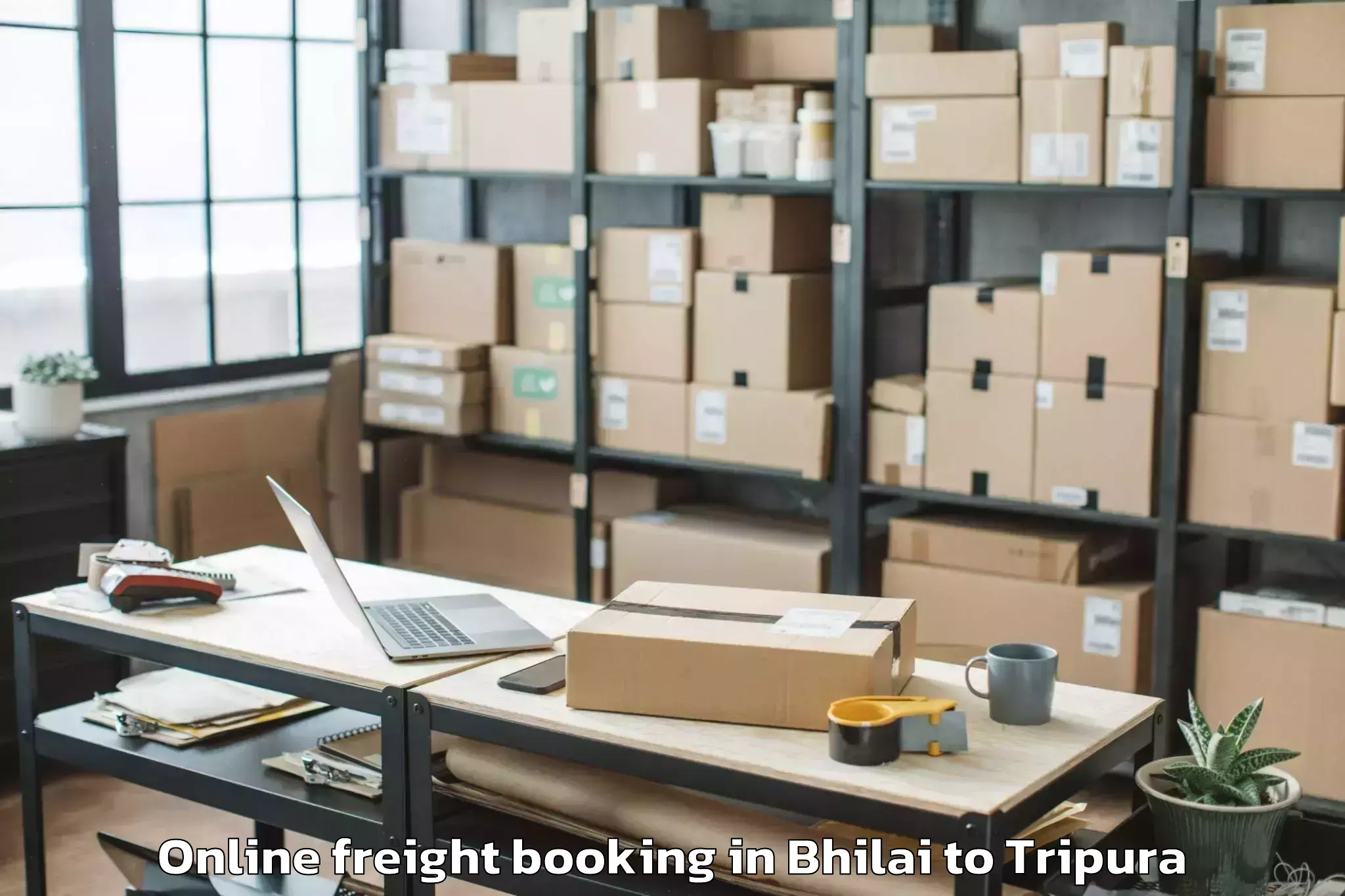 Affordable Bhilai to Jampuijala Online Freight Booking